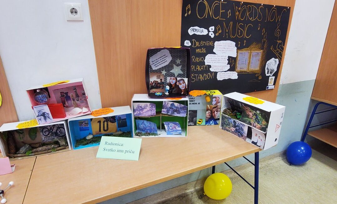 ERASMUS+ C.A.L.L. – aktivnost “CALL FOR THE BOOKS/LITERATURE FAIR” (Dan škole 2023.), radionica SVATKO IMA PRIČU