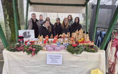 ADVENT U SLATINI, ADVENT U IOŠ-u – prodaja radova Učeničke zadruge “Obrtnik”