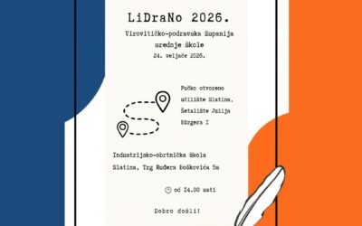 LiDraNo 2026. – SLATINA: SREDIŠTE ČAROLIJE RIJEČI, POKRETA I IZRAZA