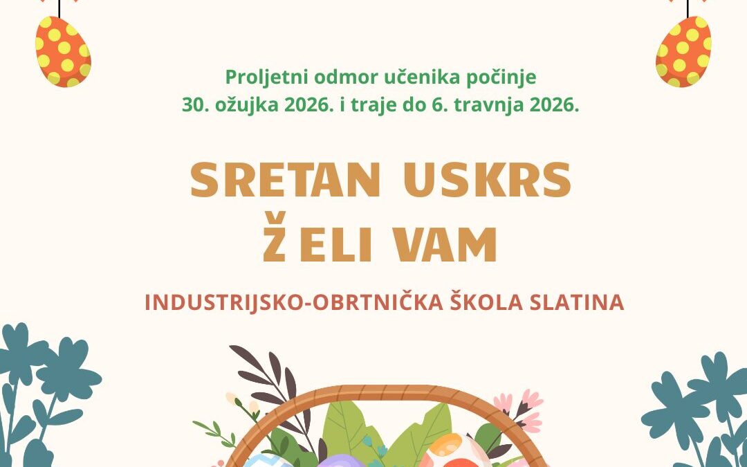 PROLJETNI ODMOR UČENIKA