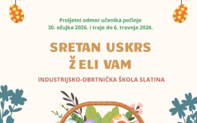 PROLJETNI ODMOR UČENIKA